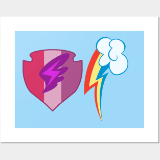 My little Pony - Scootaloo + Rainbow Dash Cutie Mark Posters and Art